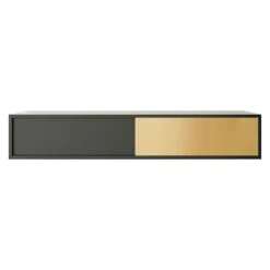 Vogue Wall Cabinet Petite 136, Antracit/Brass