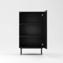 Wave Cabinet 1D Anthracite -Maze Furni Shop decotique wave cabinet 1d 40