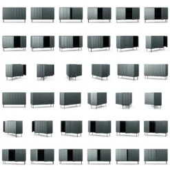 Wave Sideboard 2D Grey -Maze Furni Shop decotique wave sideboard 2d 63