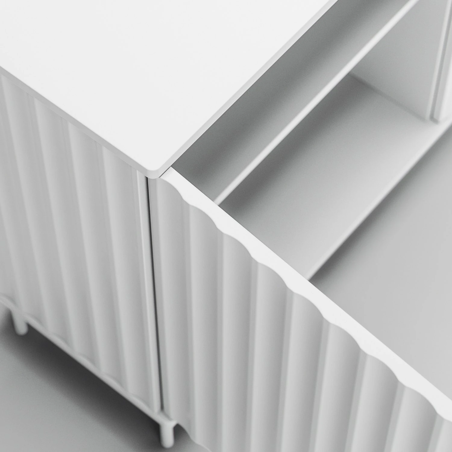 Wave Sideboard 2D White 2 Wave Sideboard 2D White - Image 2