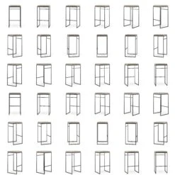 Bar Stool Outdoor Without Backrest 76 Cm, Taupe -Maze Furni Shop department bar stool outdoor without backrest sunbrella 37