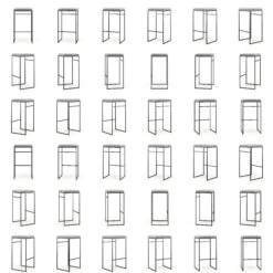 Bar Stool Outdoor Without Backrest 76 Cm, Flanelle -Maze Furni Shop department bar stool outdoor without backrest sunbrella 42