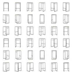 Bar Stool Outdoor Without Backrest 76 Cm, Silver Grey -Maze Furni Shop department bar stool outdoor without backrest sunbrella 47