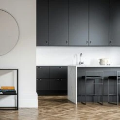 Bar Stool With Backrest 80 Cm, Black / Black Leather -Maze Furni Shop department bar stool with backrest 80 cm 10