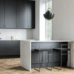 Bar Stool With Backrest 80 Cm, Black / Black Velvet -Maze Furni Shop department bar stool with backrest 80 cm 4