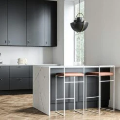 Bar Stool With Backrest 90 Cm, White / Brown Leather -Maze Furni Shop department bar stool with backrest 90 cm 114