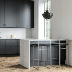 Bar Stool With Backrest 90 Cm, Grey / Black Velvet -Maze Furni Shop department bar stool with backrest 90 cm 20