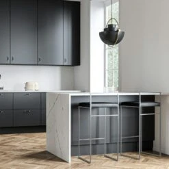 Bar Stool With Backrest 90 Cm, Grey / Black Leather -Maze Furni Shop department bar stool with backrest 90 cm 27