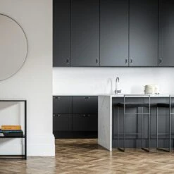 Bar Stool With Backrest 90 Cm, Black / Black Velvet -Maze Furni Shop department bar stool with backrest 90 cm 91