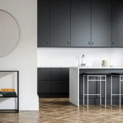 Bar Stool Without Backrest 77 Cm, White / Black Velvet -Maze Furni Shop department bar stool without backrest 77 cm 26