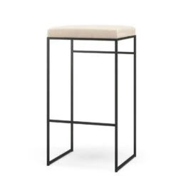 Bar Stool Outdoor Without Backrest 76 Cm, Canvas