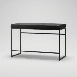 Bench, Black / Black Leather -Maze Furni Shop department bench 7