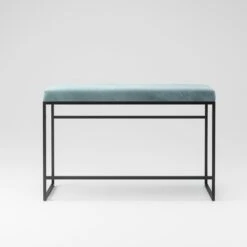 Bench Black / Velvet Petrol -Maze Furni Shop department bench black 8