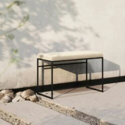 Bench Outdoor Sunbrella, Canvas -Maze Furni Shop department bench outdoor 3
