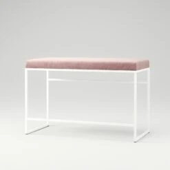 Bench White / Velvet Mellow -Maze Furni Shop department bench white 14