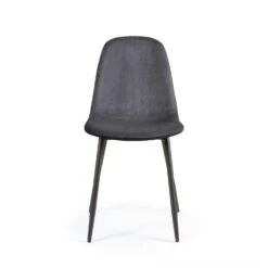 Cue Chair C02, Dark Grey Velvet