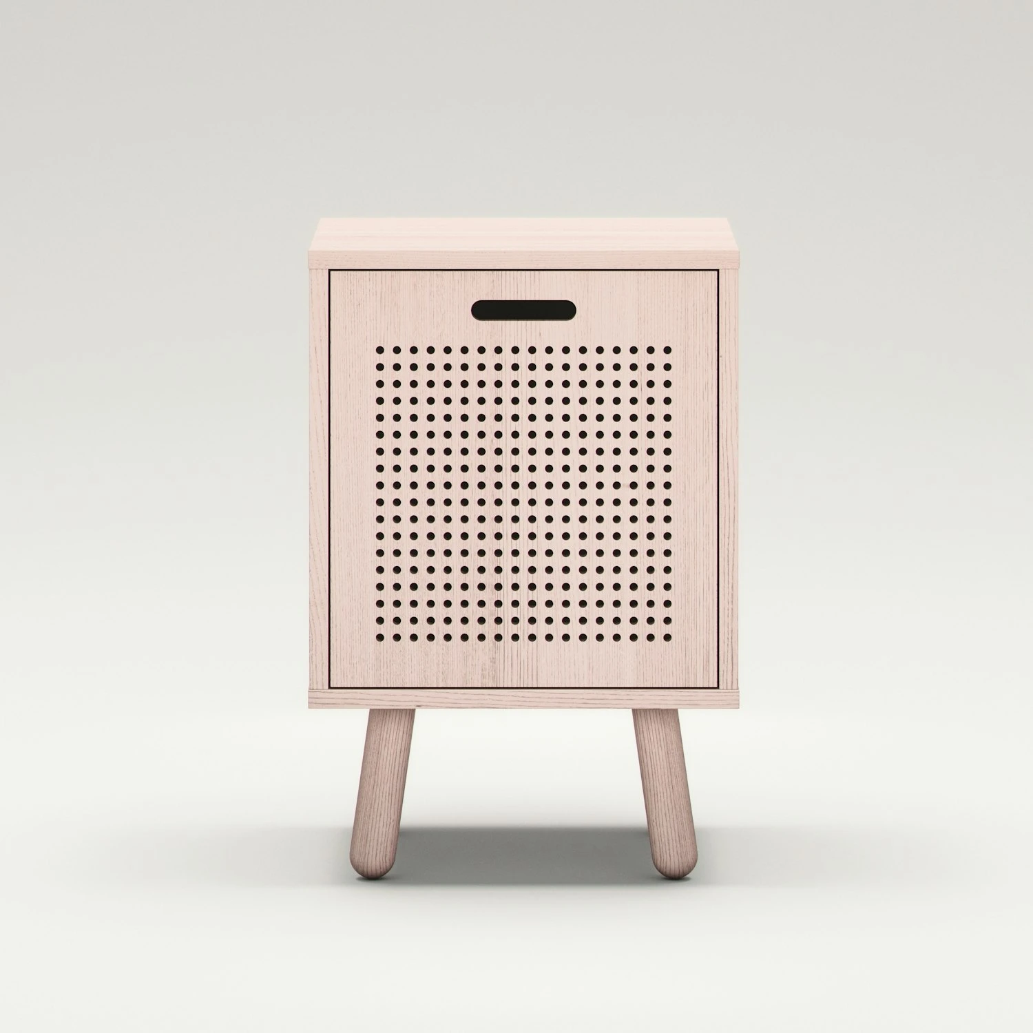 Ray Bedside Table, White Pigmented Ash 2 Ray Bedside Table, White Pigmented Ash - Image 2