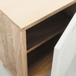 Ray Bedside Table, Oak / White -Maze Furni Shop department ray bedside table 5