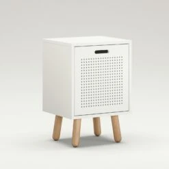 Ray Bedside Table, White -Maze Furni Shop department ray bedside table 9
