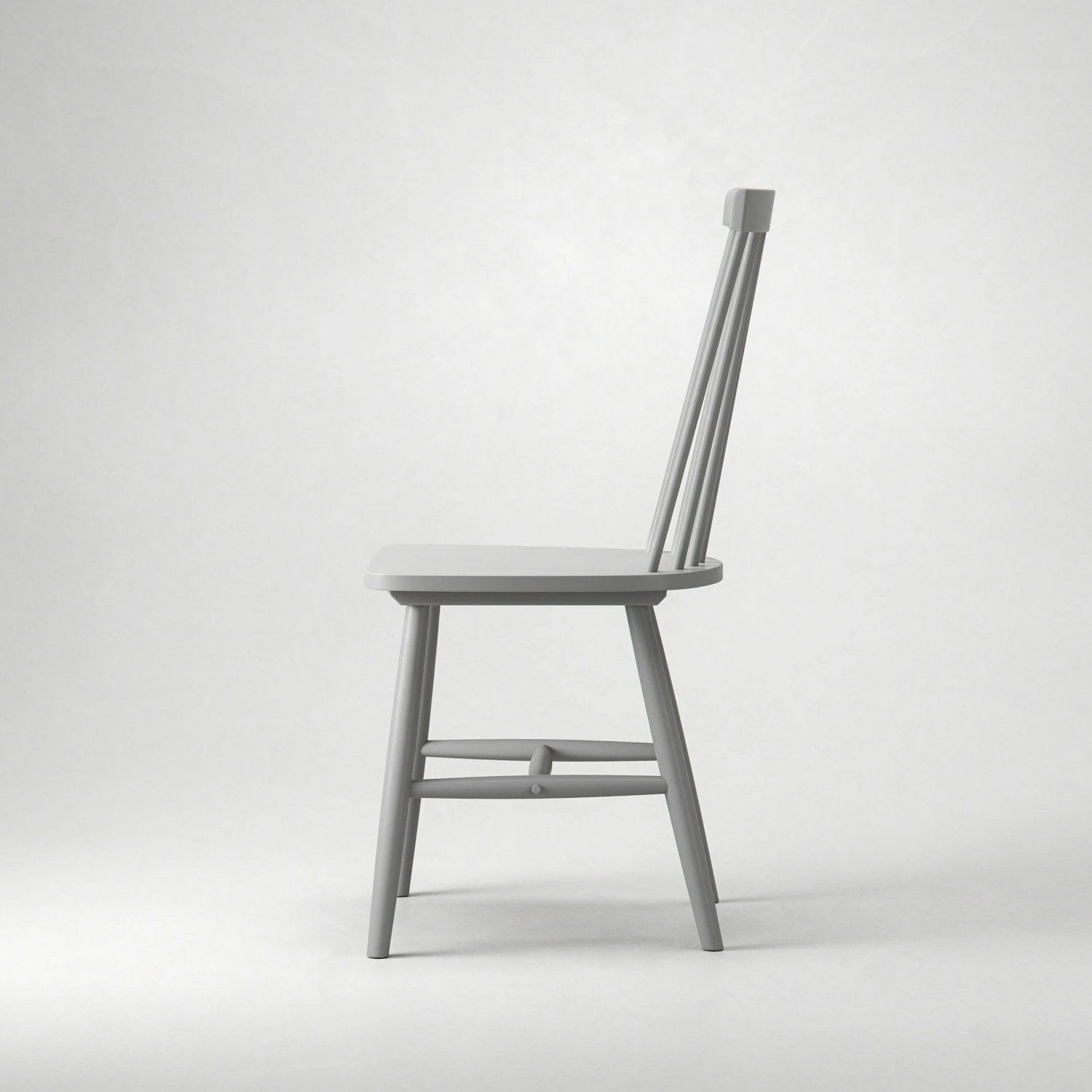 Wood H17 Windsor Chair, Grey 4 Wood H17 Windsor Chair, Grey - Image 4