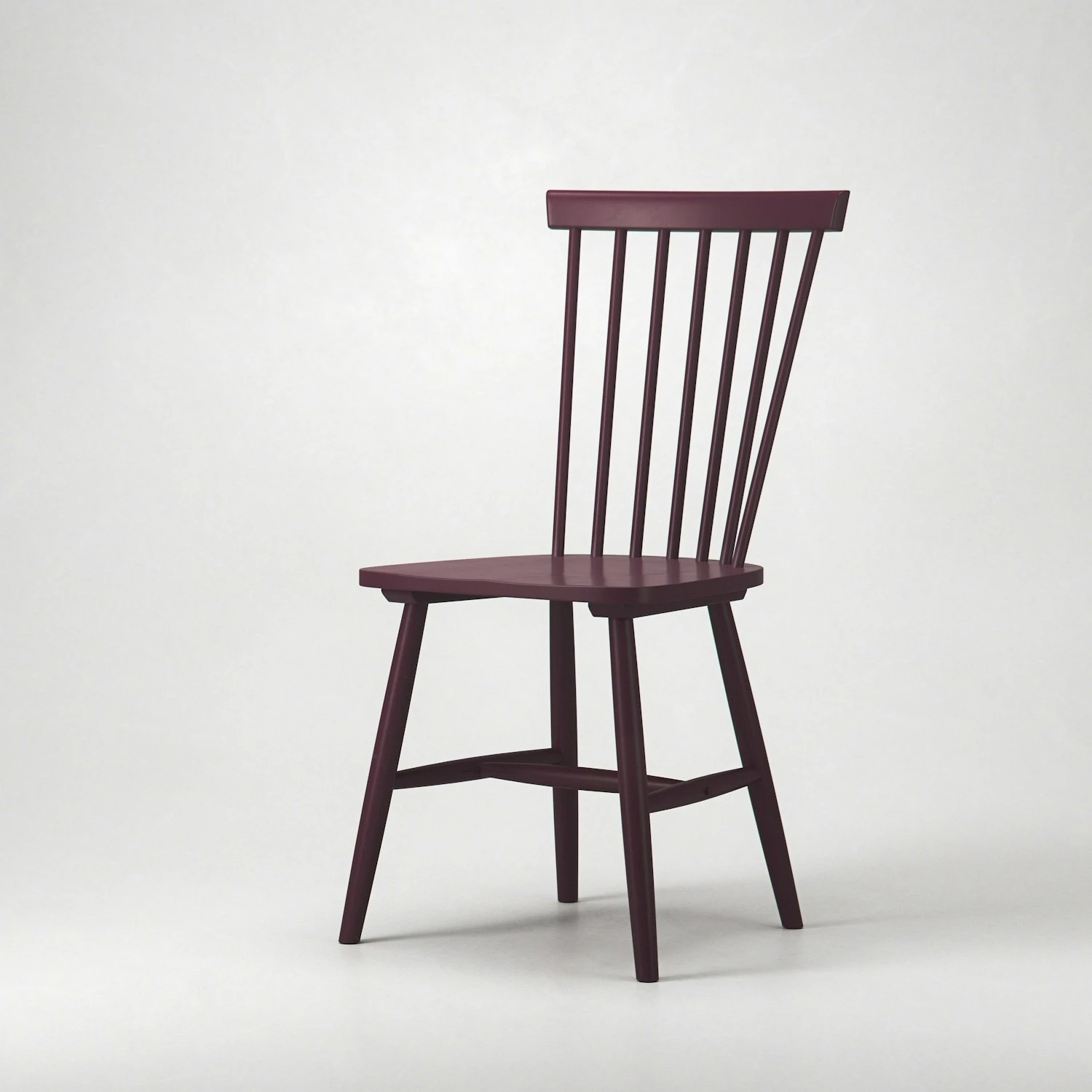 Wood H17 Windsor Chair, Bordeaux 3 Wood H17 Windsor Chair, Bordeaux - Image 3