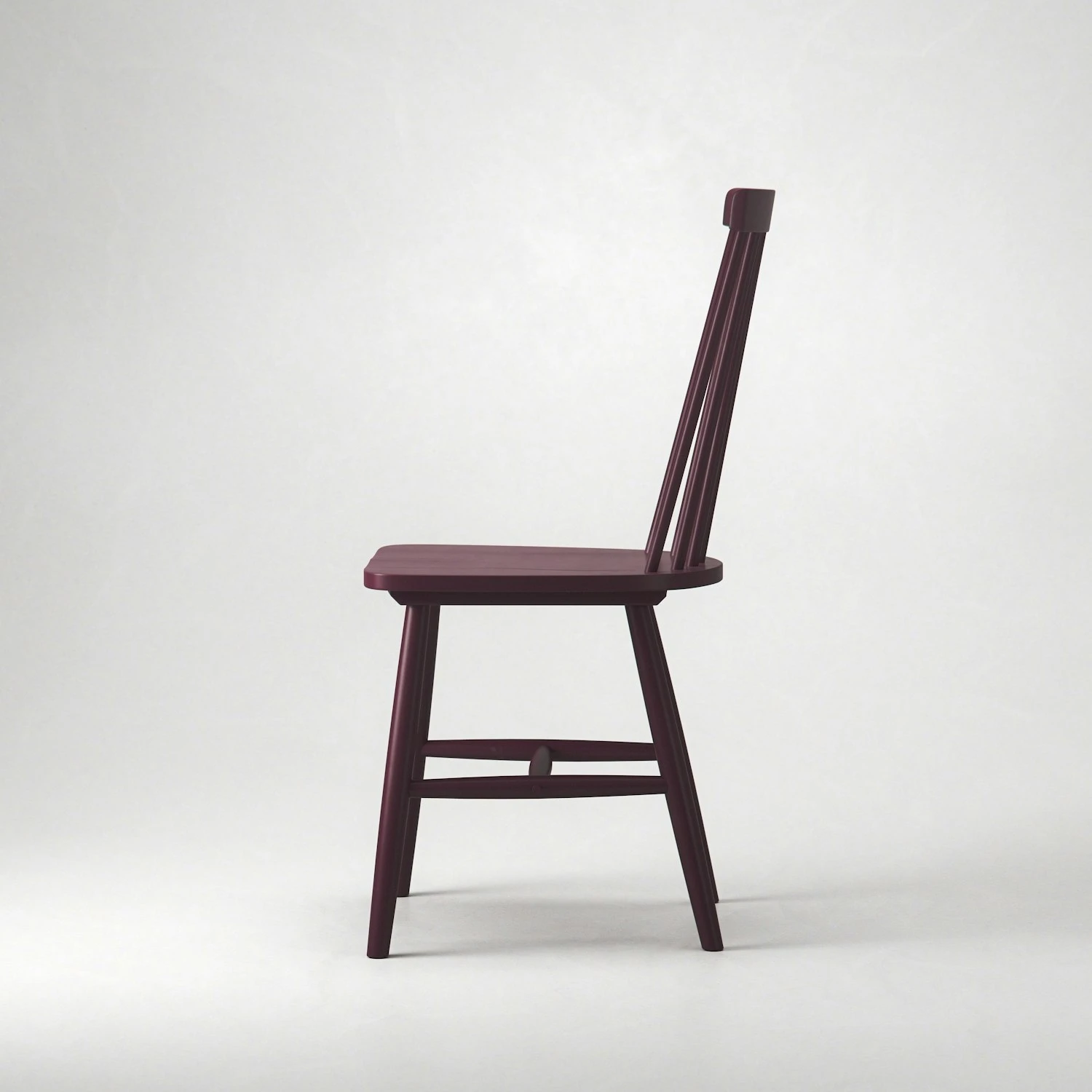 Wood H17 Windsor Chair, Bordeaux 4 Wood H17 Windsor Chair, Bordeaux - Image 4
