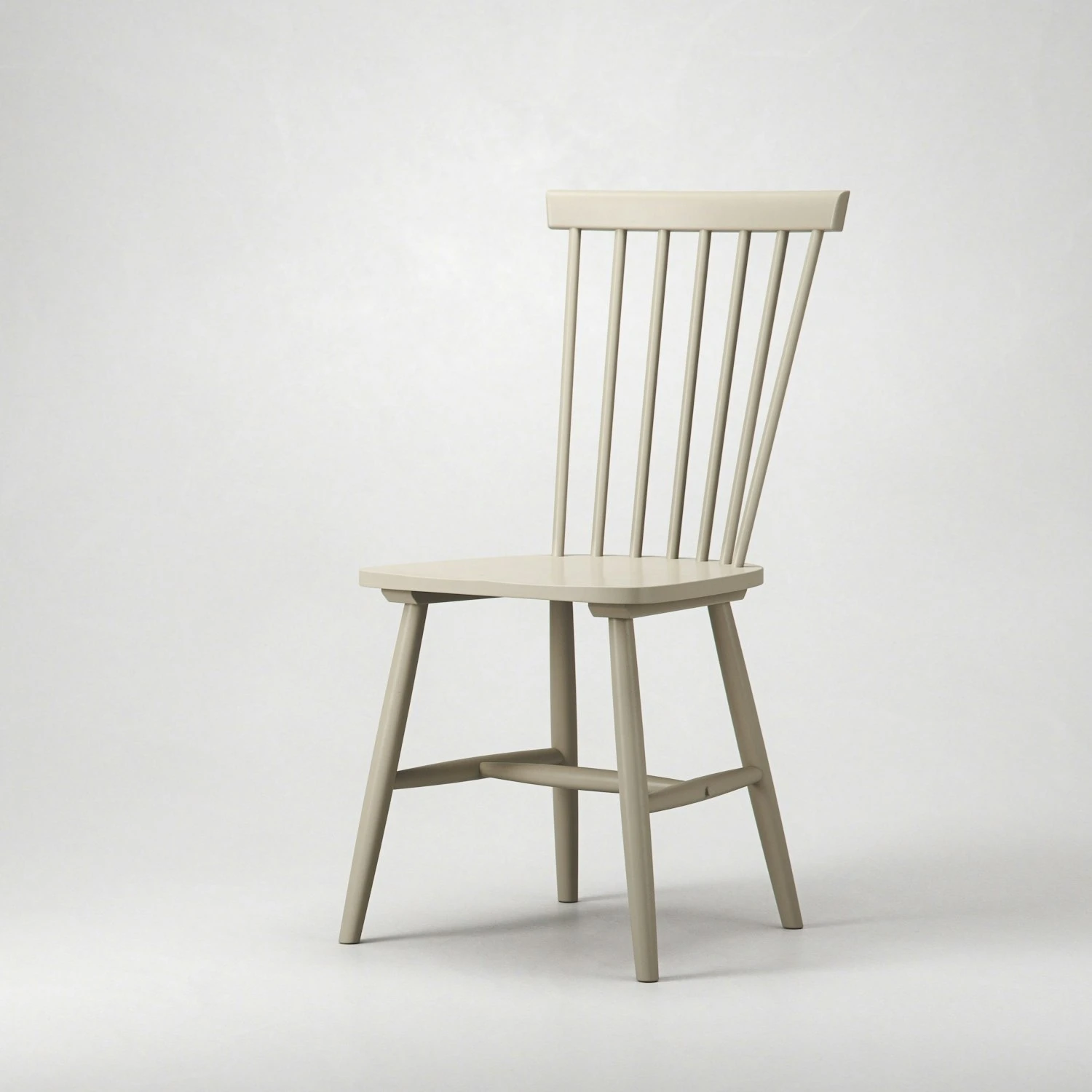 Wood H17 Windsor Chair, Greige 3 Wood H17 Windsor Chair, Greige - Image 3
