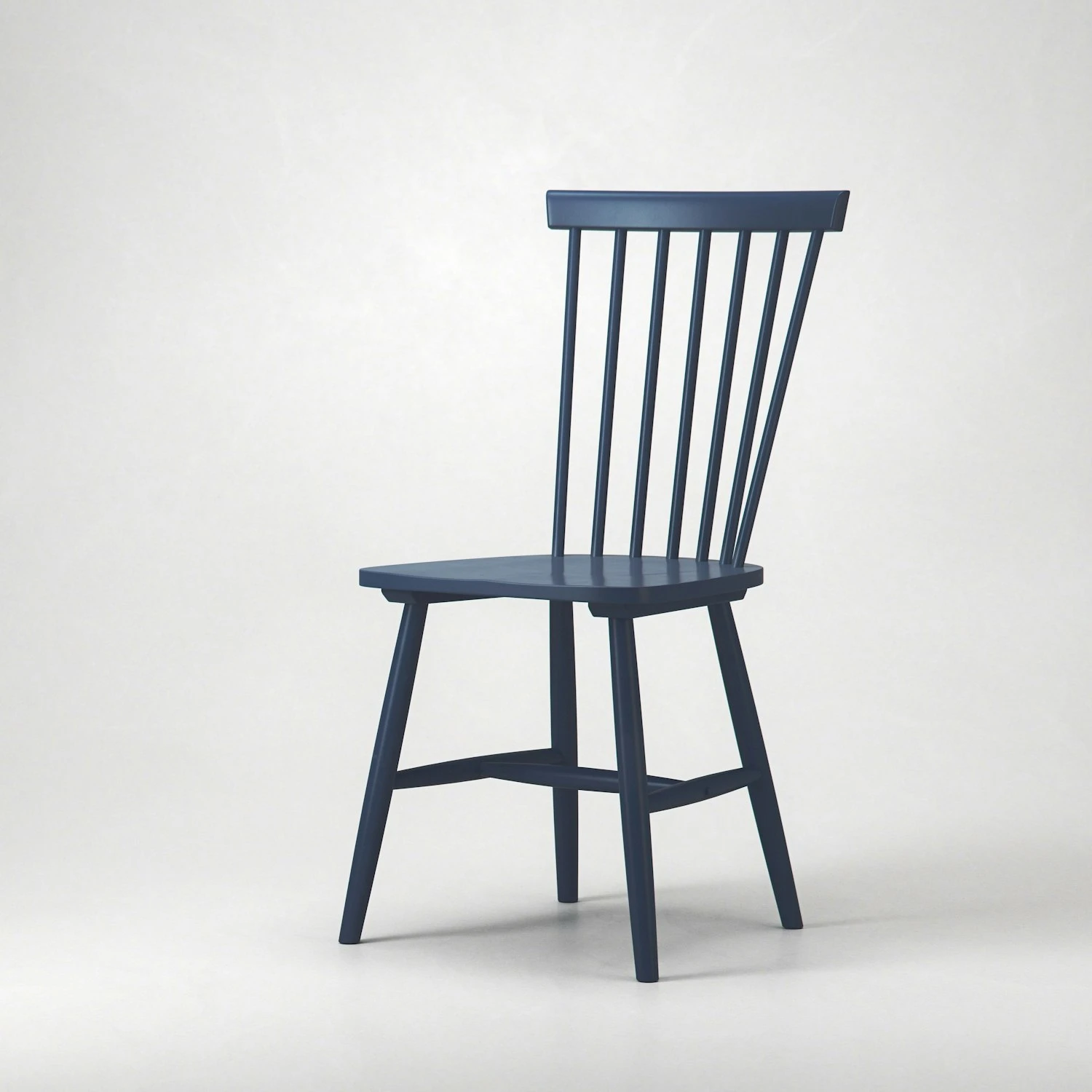 Wood H17 Windsor Chair, Dark Blue 3 Wood H17 Windsor Chair, Dark Blue - Image 3