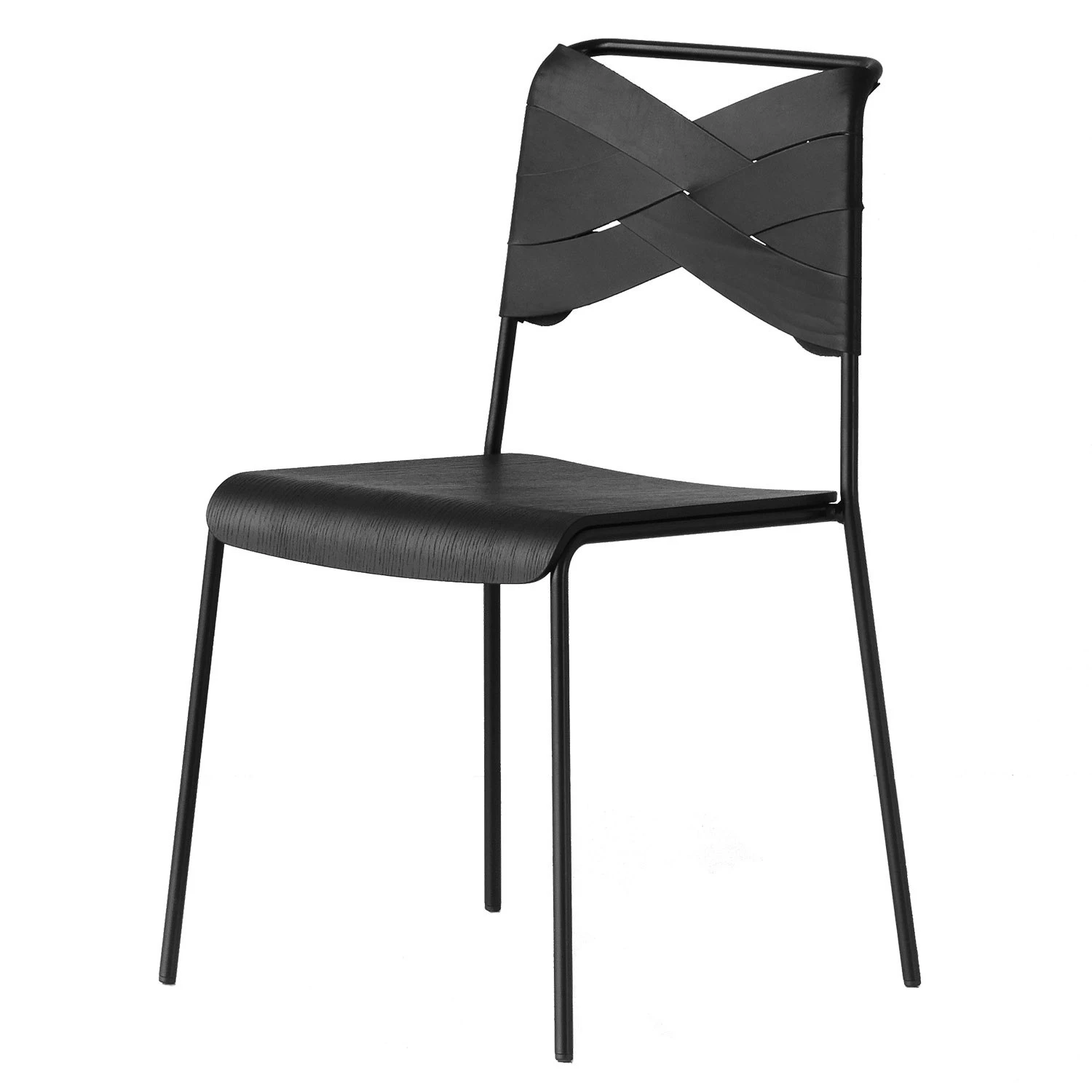 Design House Stockholm Torso Chair, Black/Black 1 Design House Stockholm Torso Chair, Black/Black