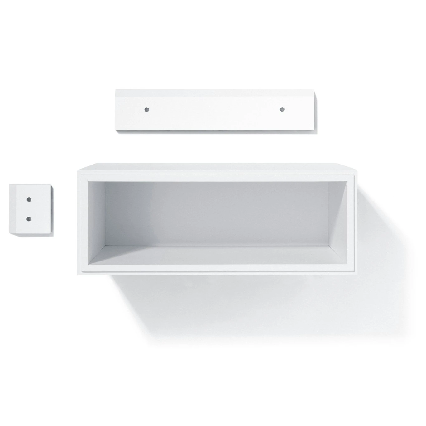 Edge Air Bedside Table, White 1 Edge Air Bedside Table, White
