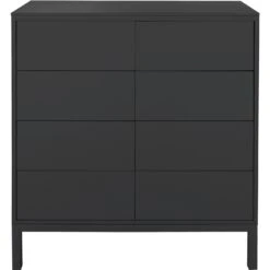 Edge Cabinet 8 Drawers 86x38x89, Black