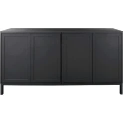 Edge Cabinet 4 Doors 172x38x89, Black