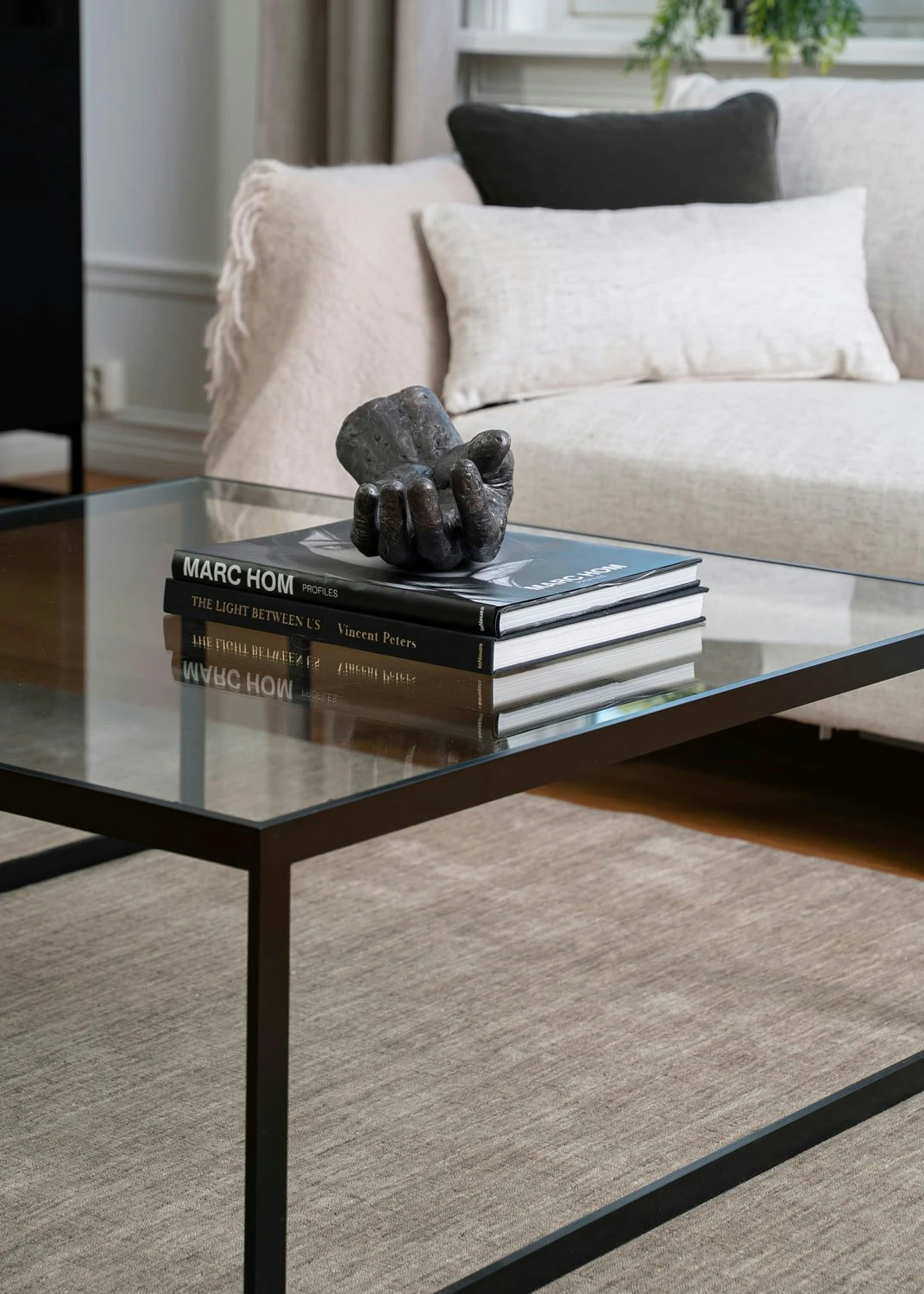 Square Coffee Table, 102x102 Cm, Black/Glass 5 Square Coffee Table, 102x102 Cm, Black/Glass - Image 5