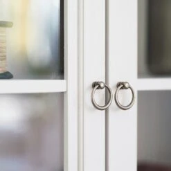 Stockholm 2.0 Display Cabinet 99x37x201, Whitewash -Maze Furni Shop englesson stockholm 20 cabinets 99x37x201 10