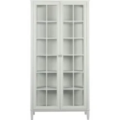 Stockholm 2.0 Display Cabinet 99x37x201, Whitewash