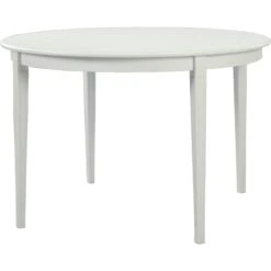 Stockholm 2.0 Dining Table Ø114 Incl. 3 Inlays, Whitewash