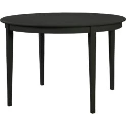 Stockholm 2.0 Dining Table Ø114 Incl. 3 Inlays, Black