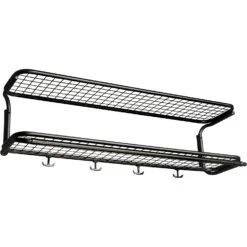 Classic 650 Hat Rack Double Black / Black, 80 Cm