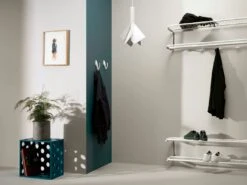 Classic 650S Shoe Shelf 50 Cm, White -Maze Furni Shop essem design classic 650s shoe shelf white 2 3