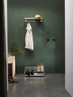 Funk Shoe Rack Stainless Steel, L: 61 Cm -Maze Furni Shop essem design funk shoe rack stainless steel l 61 cm 2