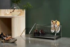 Funk Shoe Rack Stainless Steel, L: 61 Cm -Maze Furni Shop essem design funk shoe rack stainless steel l 61 cm 3