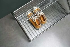 Funk Shoe Rack Stainless Steel, L: 61 Cm -Maze Furni Shop essem design funk shoe rack stainless steel l 61 cm 4