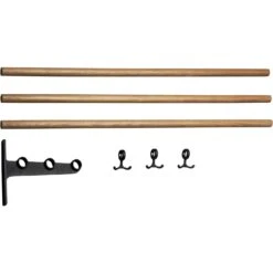 Nostalgi Extension Part For Hat Rack / Shoe Rack, Black / Oak