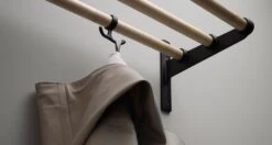 Nostalgi Extension Part For Hat Rack / Shoe Rack, Black / Oak -Maze Furni Shop essem design nostalgi extension part for hat rack shoe rack black 4