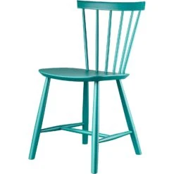 J46 Chair, Petrol Blue -Maze Furni Shop fdb mbler j46 chair petrol blue pantone 7475c gloss 10 2