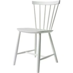 J46 Chair, White -Maze Furni Shop fdb mbler j46 chair white ral 9010 gloss 10 2