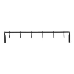 Ferm LIVING Kitchen Rod And 6 Hooks, Black