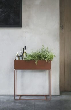 Ferm LIVING Plant Box Flower Box 60x65 Cm, Warm Grey -Maze Furni Shop ferm living plant box 3 3