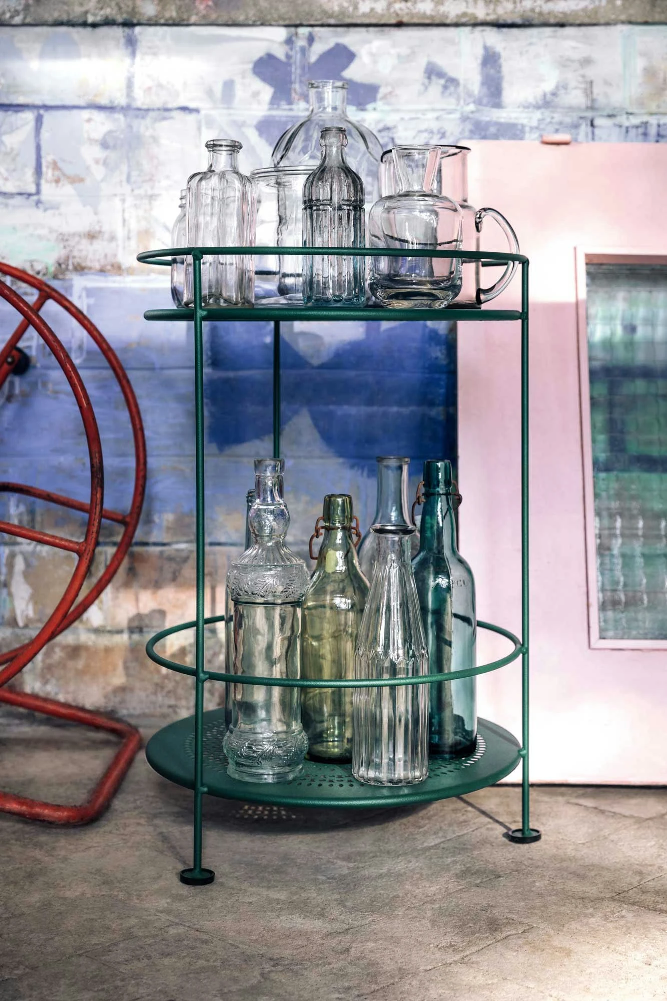 Guinguette Perforated Side Table, Frosted Lemon 3 Guinguette Perforated Side Table, Frosted Lemon - Image 3