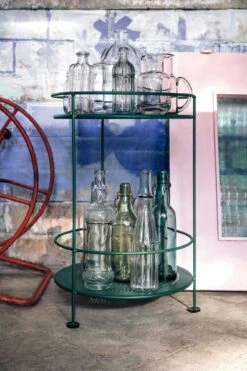 Guinguette Side Table Perforated Ø40 Cm, Liquorice -Maze Furni Shop fermob guinguette side table perforated 40 cm 1 6